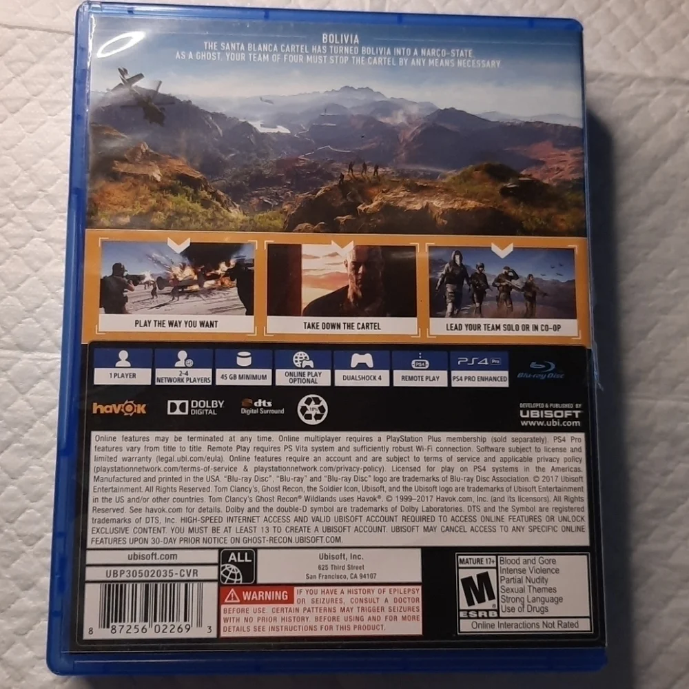 PS4 Tom Clancy Ghost Recon Wildlands